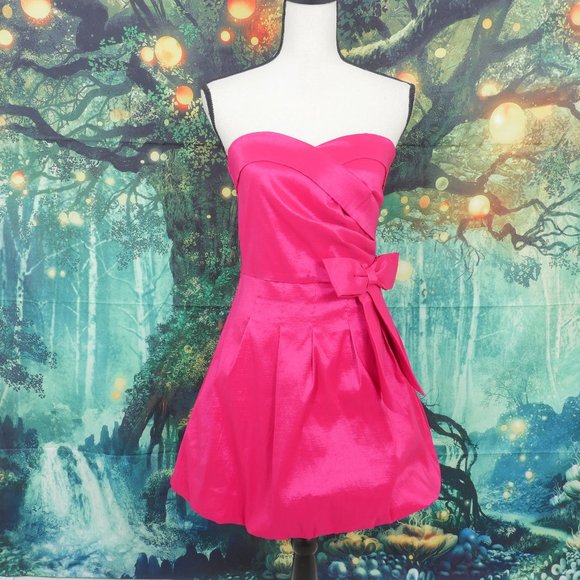 Margret by be cool Dresses & Skirts - Margret by be cool Fuchsia Satin Bow Large Dress